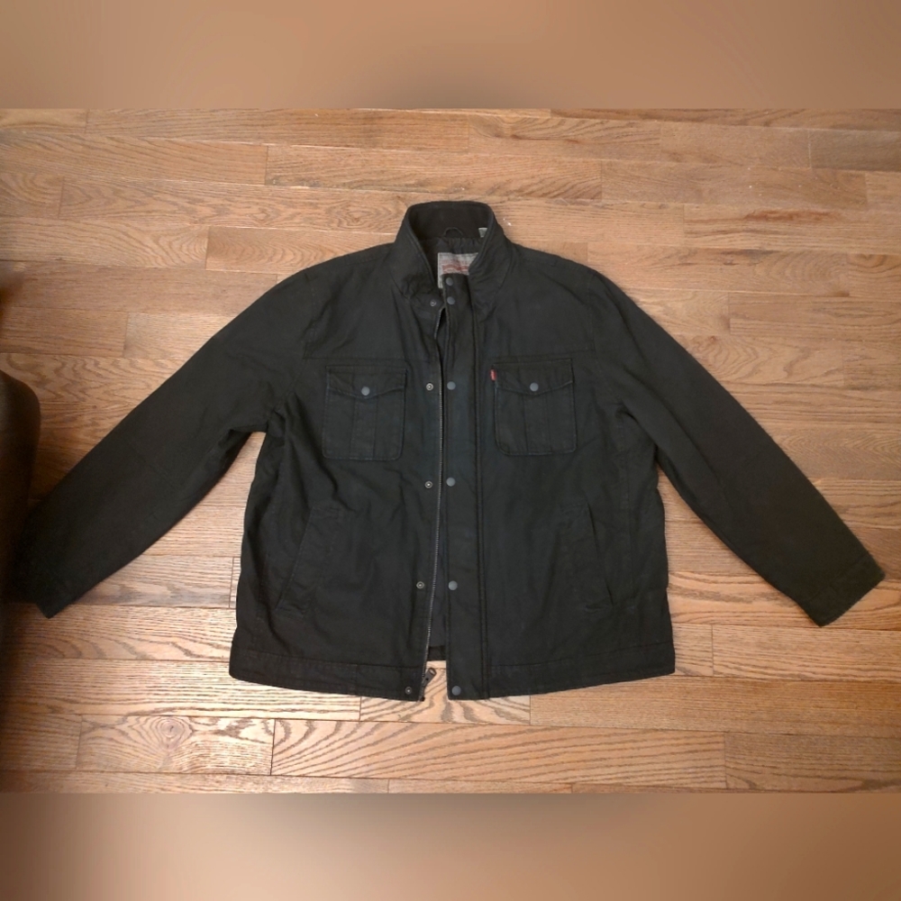 LEVI'S XXL Black Quilted Jacket